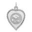 Sterling Silver Graduation Cap & Diploma Disc Charm -3268B