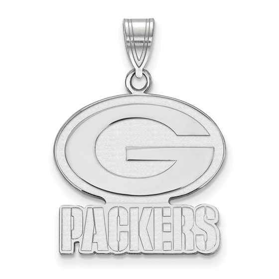 Sterling Silver Green Bay Packers Large Pendant Sterling Silver Green Bay Packers Large Pendant