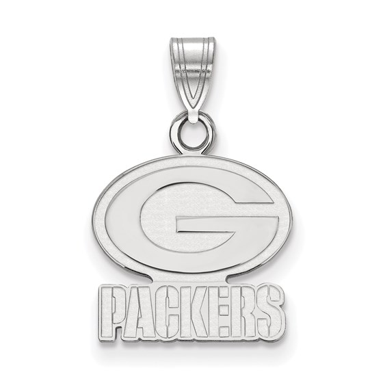 Sterling Silver Green Bay Packers Small Pendant Sterling Silver Green Bay Packers Small Pendant