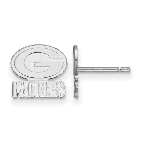 Sterling Silver Green Bay Packers XS Post Earring Sterling Silver Green Bay Packers XS Post Earring