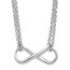 Sterling Silver Infinity Symbol Necklace - 18 in.