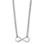 Sterling Silver Infinity Symbol Necklace - 18 in.