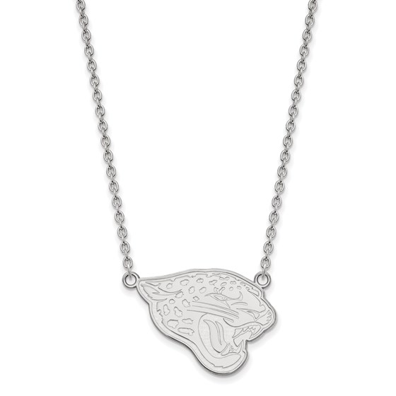 Sterling Silver Jacksonville Jaguars Large Pendant Necklace Sterling Silver Jacksonville Jaguars Large Pendant Necklace