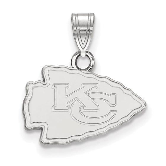 Sterling Silver Kansas City Chiefs Small Pendant Sterling Silver Kansas City Chiefs Small Pendant