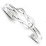 Sterling Silver Knot Design Cuff Bangle