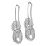 Sterling Silver Laser-cut Dangle Earrings - 48 mm