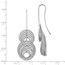 Sterling Silver Laser-cut Dangle Earrings - 48 mm