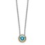 Sterling Silver Light Swiss Blue Topaz Slide - 18 in.