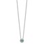 Sterling Silver Light Swiss Blue Topaz Slide - 18 in.