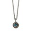 Sterling Silver London Blue Topaz Necklace - 18 in.