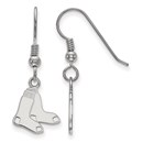 Sterling Silver MLB Boston Red Sox Small Dangle Earrings