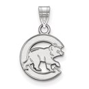 Sterling Silver MLB Chicago Cubs 18 mm Small Pendant