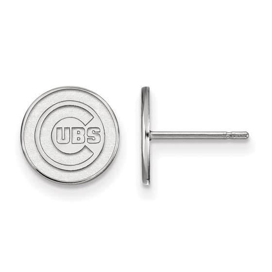 Sterling Silver MLB Chicago Cubs Post Earrings Sterling Silver MLB Chicago Cubs Post Earrings