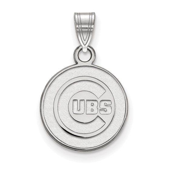 Sterling Silver MLB Chicago Cubs Small Pendant Sterling Silver MLB Chicago Cubs Small Pendant