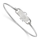 Sterling Silver MLB Colorado Rockies Wire Bangle