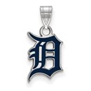 Sterling Silver MLB Detroit Tigers 19 mm Pendant