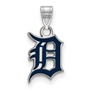 Sterling Silver MLB Detroit Tigers 19 mm Pendant