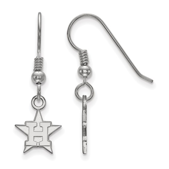 Sterling Silver MLB Houston Astros Dangle Earrings Sterling Silver MLB Houston Astros Dangle Earrings