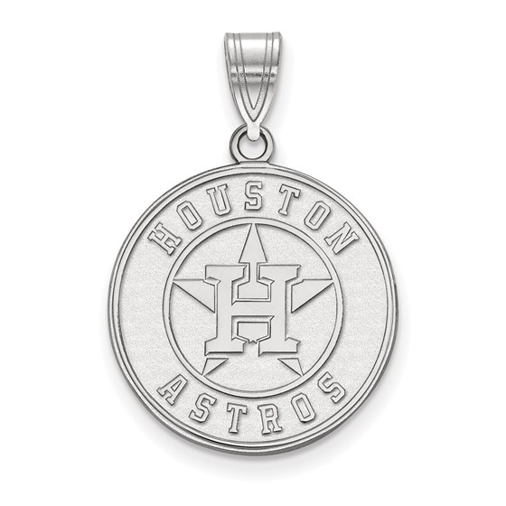 Sterling Silver MLB Houston Astros Large Pendant Sterling Silver MLB Houston Astros Large Pendant