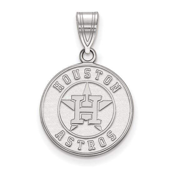 Sterling Silver MLB Houston Astros Medium Pendant Sterling Silver MLB Houston Astros Medium Pendant