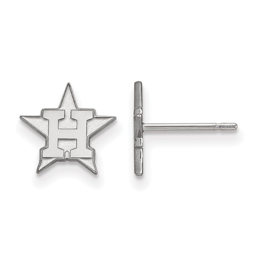 Sterling Silver MLB Houston Astros Post Earrings