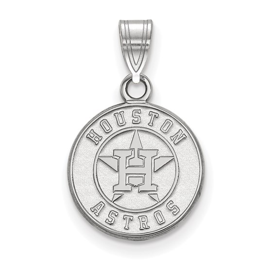 Sterling Silver MLB Houston Astros Small Pendant Sterling Silver MLB Houston Astros Small Pendant