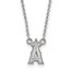 Sterling Silver MLB Los Angeles Angels Sm Pend Necklace - 18 in.
