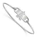 Sterling Silver MLB Los Angeles Angels Wire Bangle