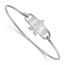 Sterling Silver MLB Los Angeles Angels Wire Bangle