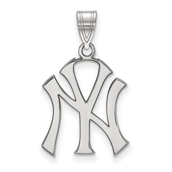 Sterling Silver MLB New York Yankees 25 mm Large Pendant Sterling Silver MLB New York Yankees 25 mm Large Pendant