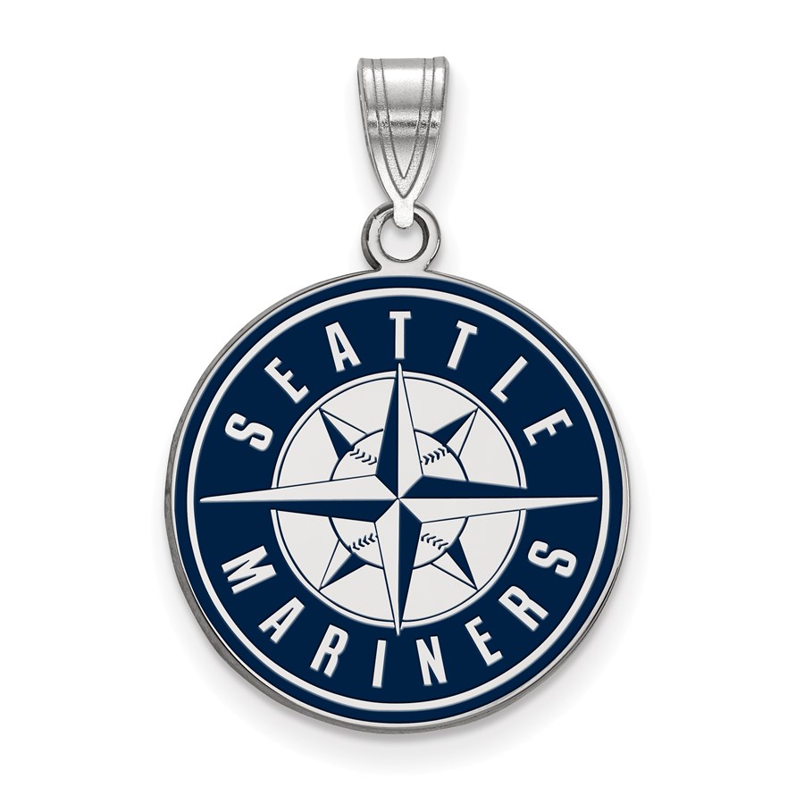 Sterling Silver MLB Seattle Mariners Pendant