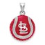 Sterling Silver MLB St. Louis Cardinals Baseball Pendant