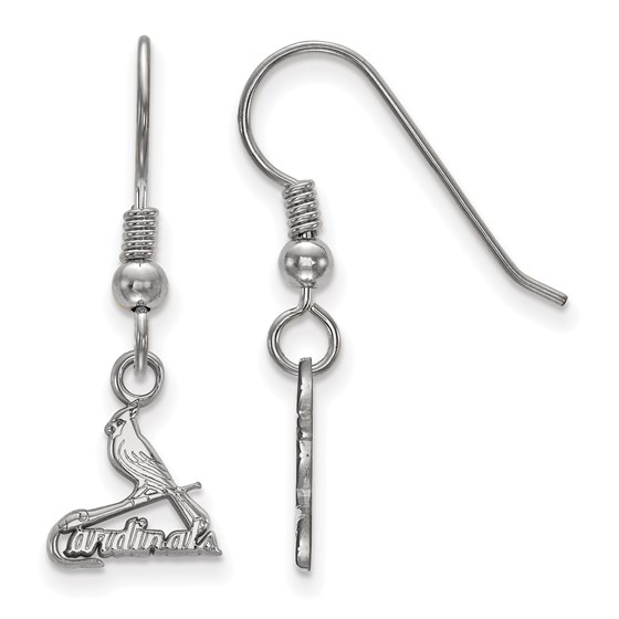 Sterling Silver MLB St. Louis Cardinals Dangle Earrings Sterling Silver MLB St. Louis Cardinals Dangle Earrings