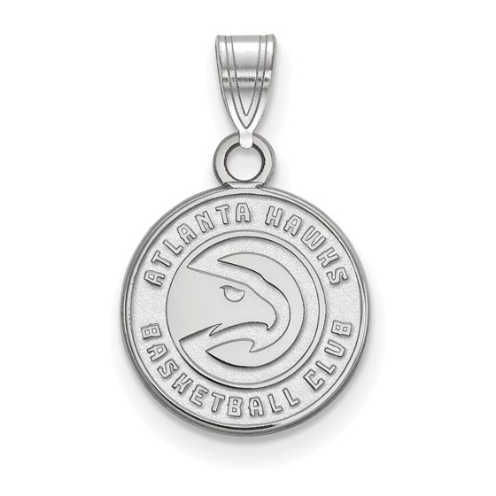 Sterling Silver NBA Atlanta Hawks Small Pendant Sterling Silver NBA Atlanta Hawks Small Pendant