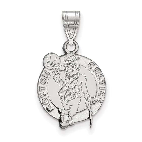 Sterling Silver NBA Boston Celtics Medium Pendant Sterling Silver NBA Boston Celtics Medium Pendant