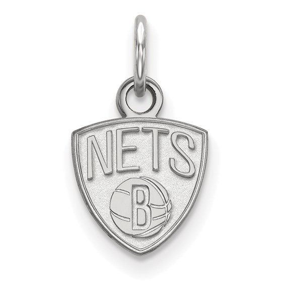 Sterling Silver NBA Brooklyn Nets XS Pendant Sterling Silver NBA Brooklyn Nets XS Pendant