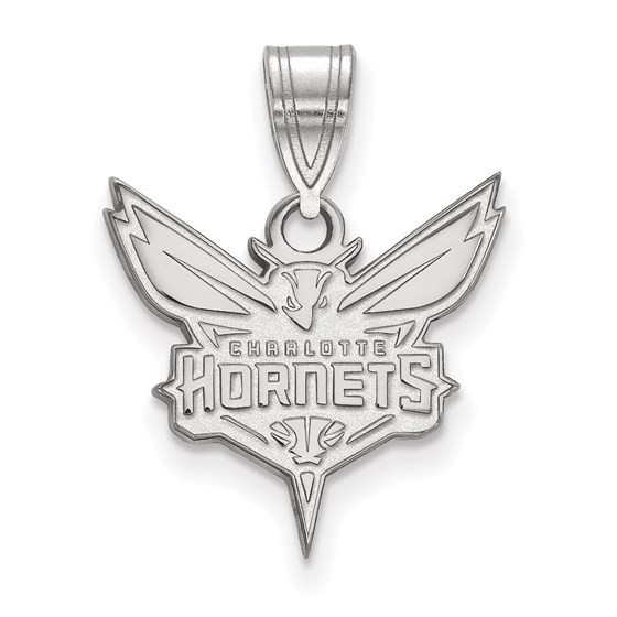 Sterling Silver NBA Charlotte Hornets Medium Pendant Sterling Silver NBA Charlotte Hornets Medium Pendant