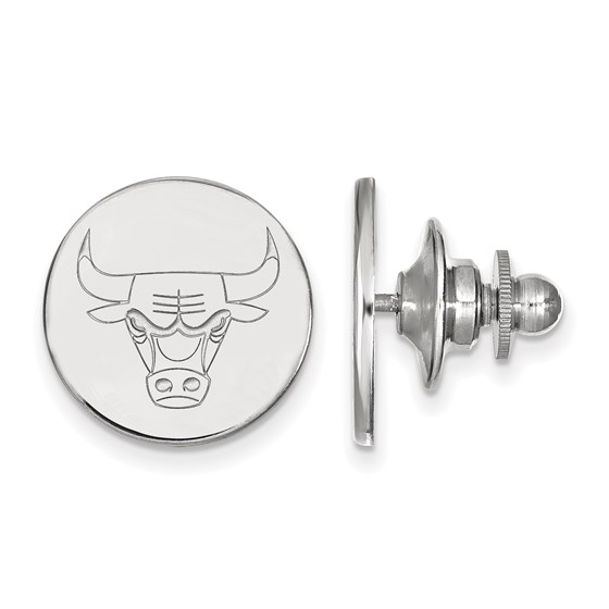 Sterling Silver NBA Chicago Bulls Lapel Pin Sterling Silver NBA Chicago Bulls Lapel Pin