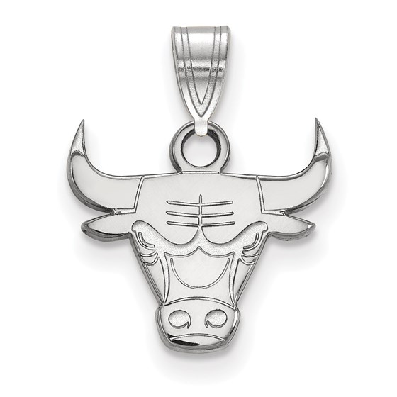 Sterling Silver NBA Chicago Bulls Small Pendant Sterling Silver NBA Chicago Bulls Small Pendant