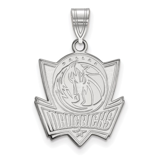 Sterling Silver NBA Dallas Mavericks Large Pendant Sterling Silver NBA Dallas Mavericks Large Pendant