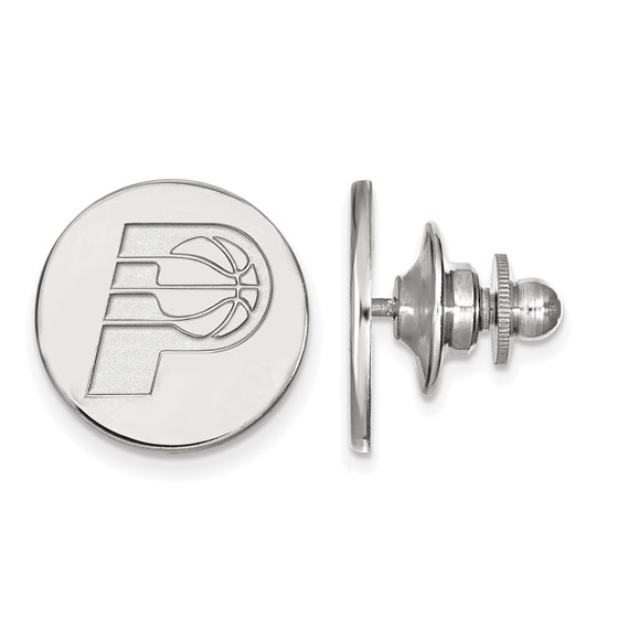 Sterling Silver NBA Indiana Pacers Lapel Pin Sterling Silver NBA Indiana Pacers Lapel Pin