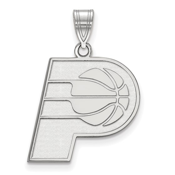 Sterling Silver NBA Indiana Pacers Large Pendant Sterling Silver NBA Indiana Pacers Large Pendant