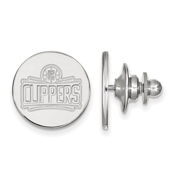 Sterling Silver NBA Los Angeles Clippers Lapel Pin Sterling Silver NBA Los Angeles Clippers Lapel Pin