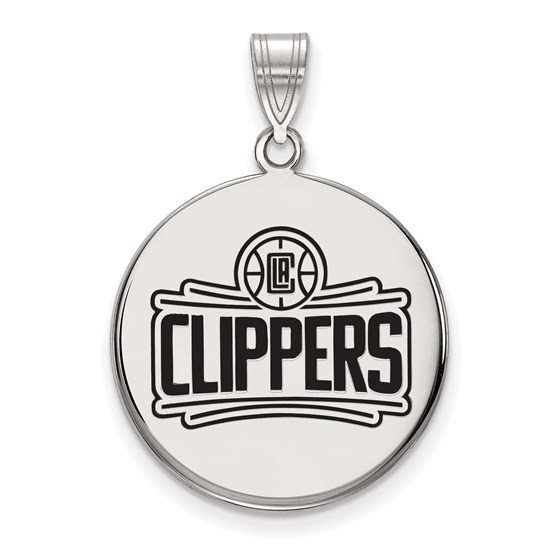 Sterling Silver NBA Los Angeles Clippers Pendant Sterling Silver NBA Los Angeles Clippers Pendant
