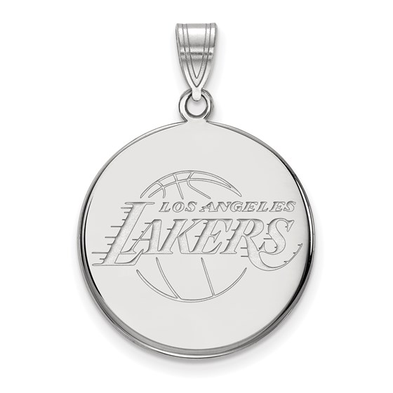 Sterling Silver NBA Los Angeles Lakers Large Pendant Sterling Silver NBA Los Angeles Lakers Large Pendant