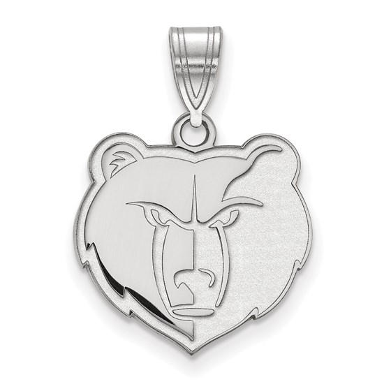 Sterling Silver NBA Memphis Grizzlies Medium Pendant Sterling Silver NBA Memphis Grizzlies Medium Pendant