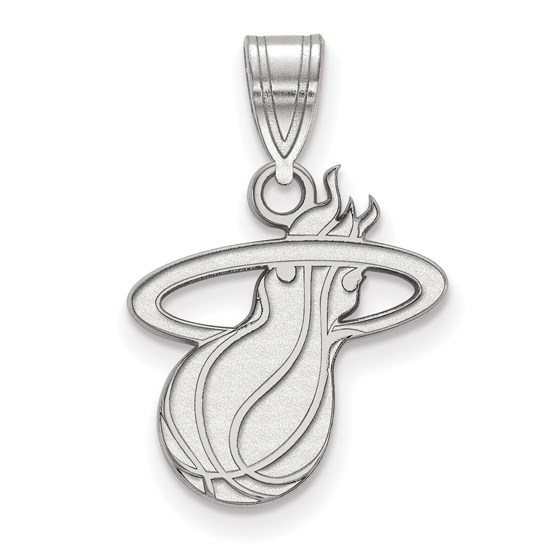 Sterling Silver NBA Miami Heat Medium Pendant Sterling Silver NBA Miami Heat Medium Pendant