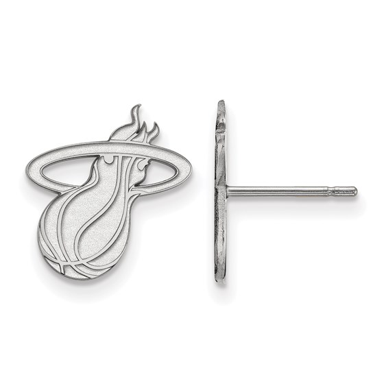 Sterling Silver NBA Miami Heat Small Post Earrings Sterling Silver NBA Miami Heat Small Post Earrings
