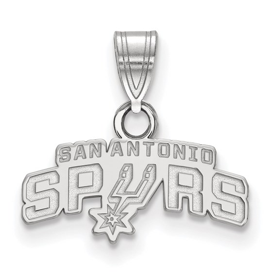 Sterling Silver NBA San Antonio Spurs Small Pendant Sterling Silver NBA San Antonio Spurs Small Pendant