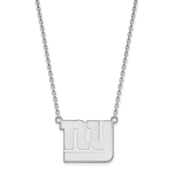 Sterling Silver New York Giants Large Pendant Necklace Sterling Silver New York Giants Large Pendant Necklace